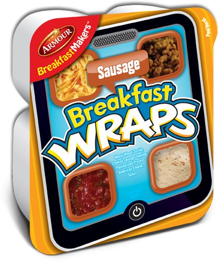 Armour Sausage Breakfast Wraps Shop Ready Meals & Snacks at HEB