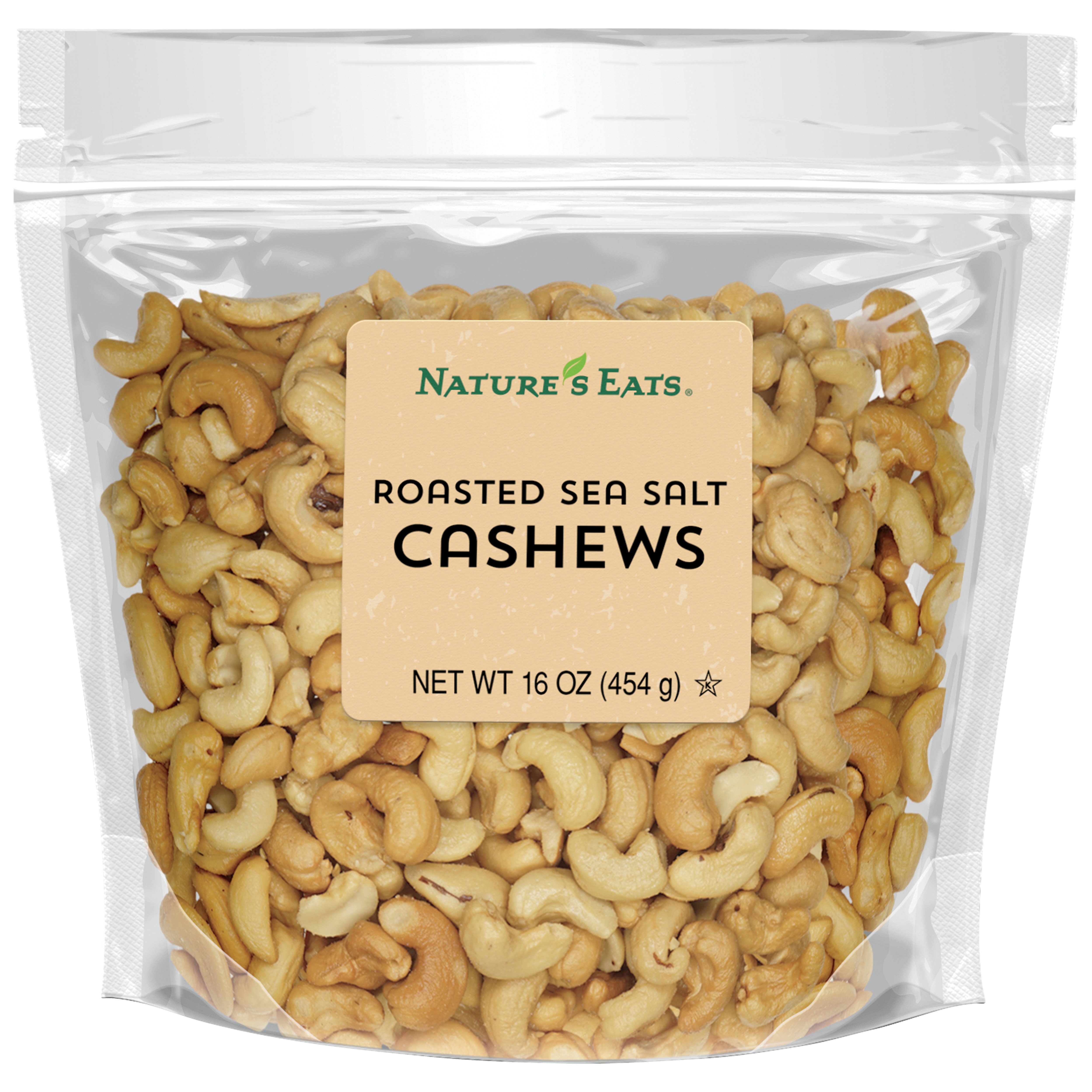 Nature's Eats Roasted Sea Salt Cashews Shop Nuts & Seeds at HEB