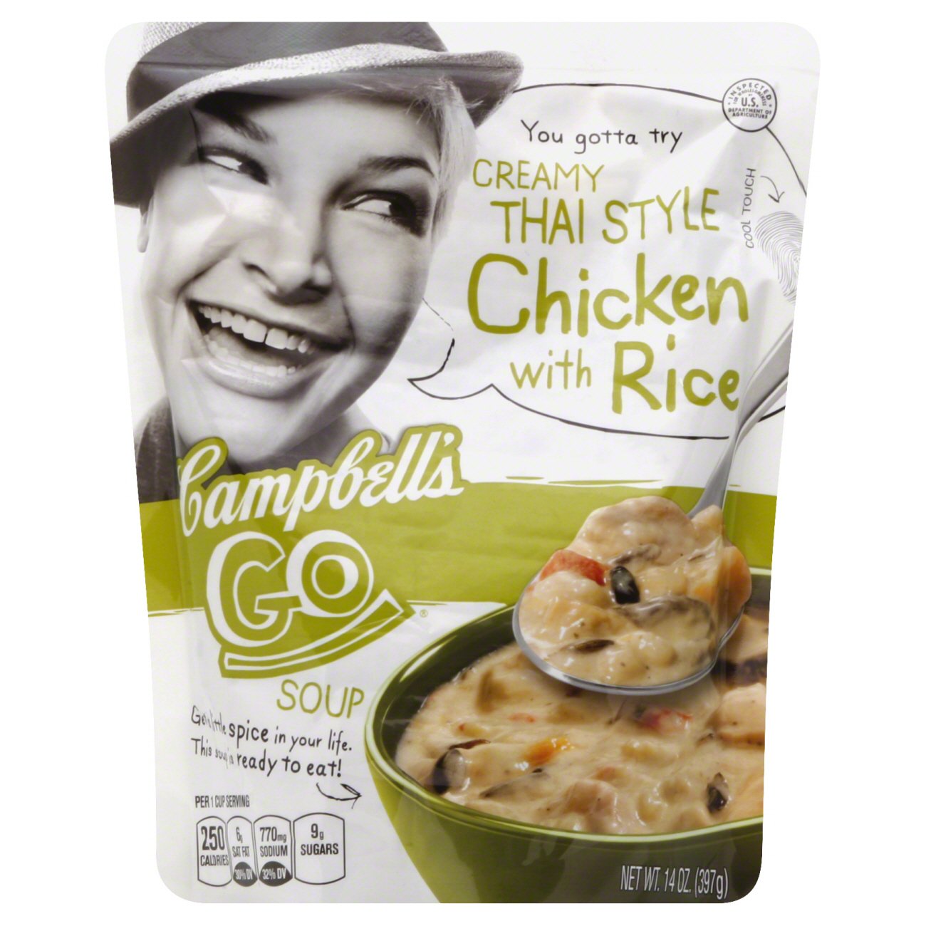 Campbell S Go Creamy Thai Style Chicken With Rice Soup Shop Soups Chili At H E B