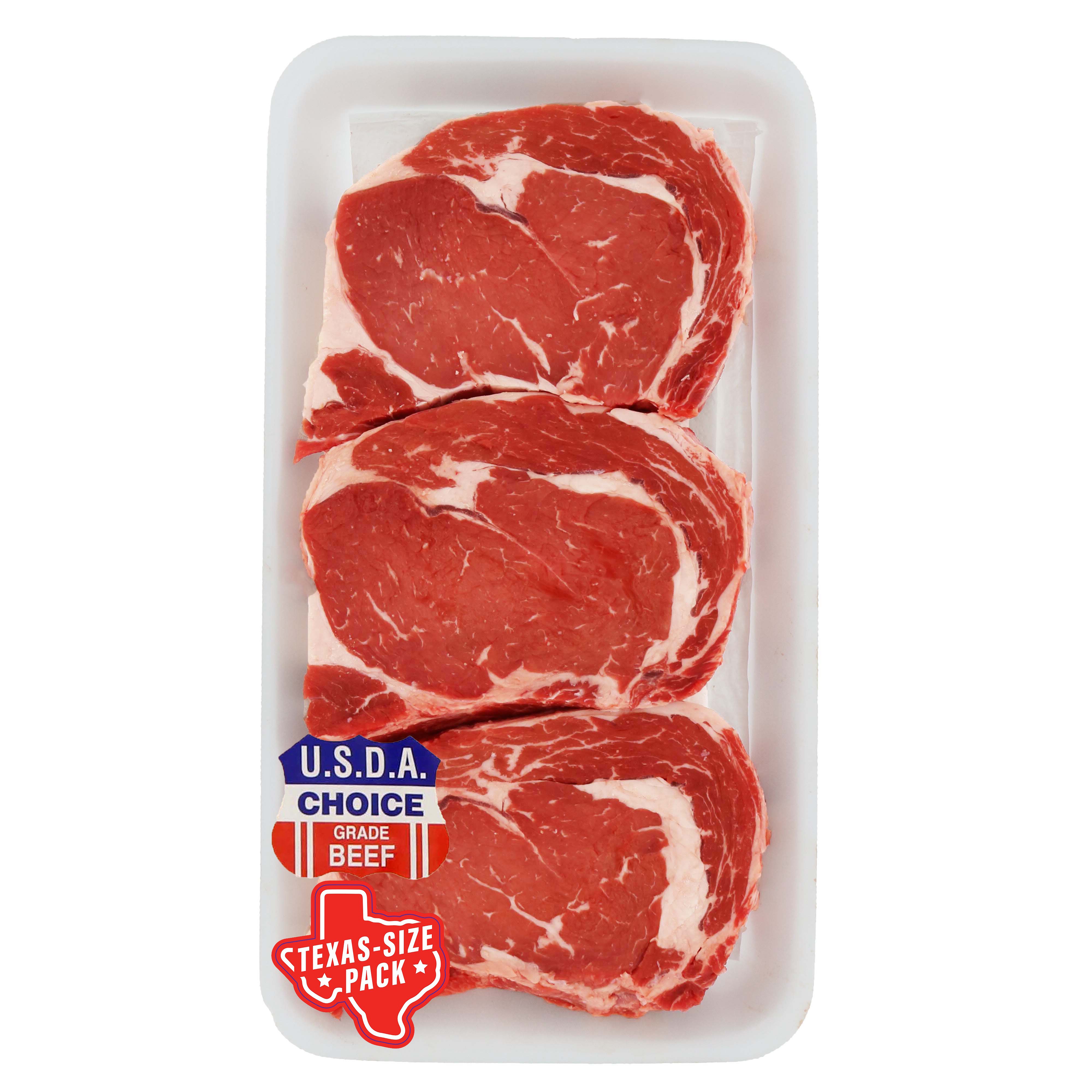 HEB Boneless Beef Ribeye Steaks USDA Choice TexasSize Pack