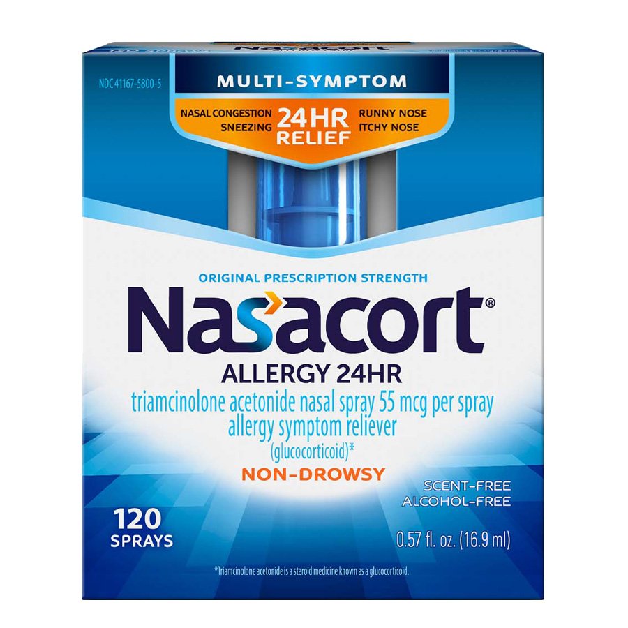 Nasacort 24HR Allergy Nasal Spray, Nondrowsy Shop Medicines