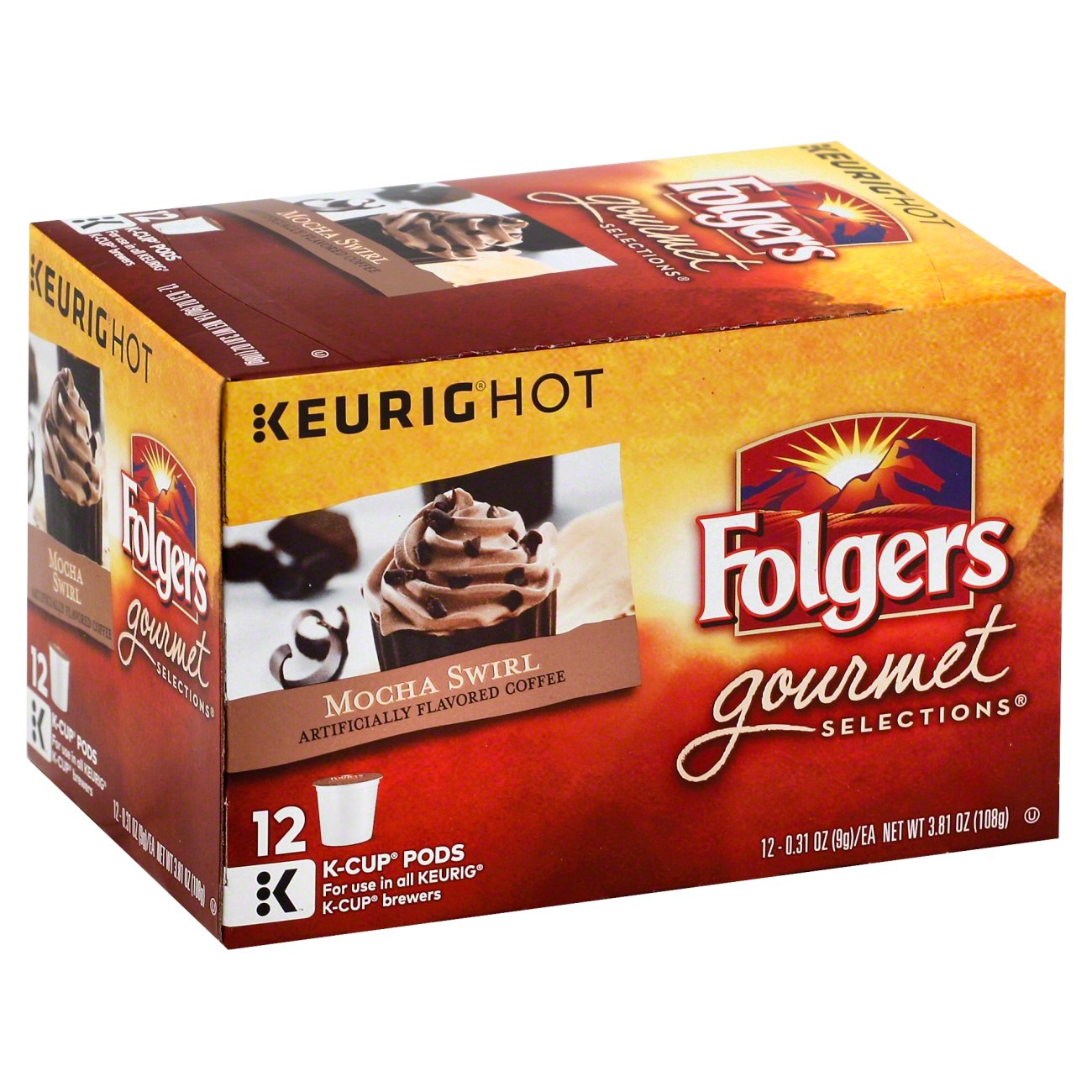 Folgers Gourmet Selections Mocha Swirl KCups Shop Coffee at HEB