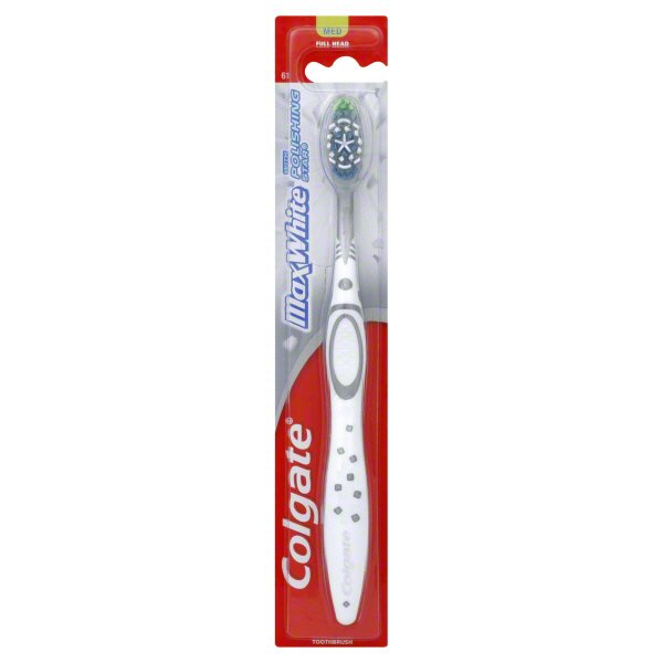 Colgate Max White With Polishing Star Medium Toothbrush - Shop ...