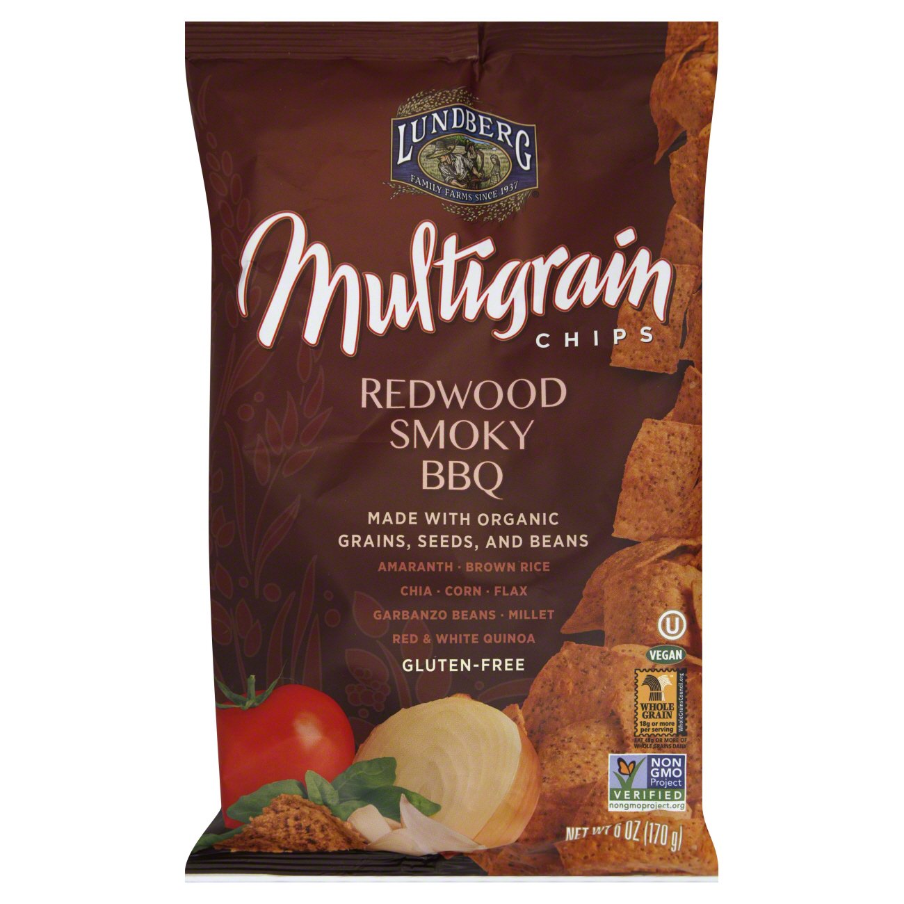 Lundberg Multigrain Redwood Smoky BBQ Chips Shop Chips at HEB