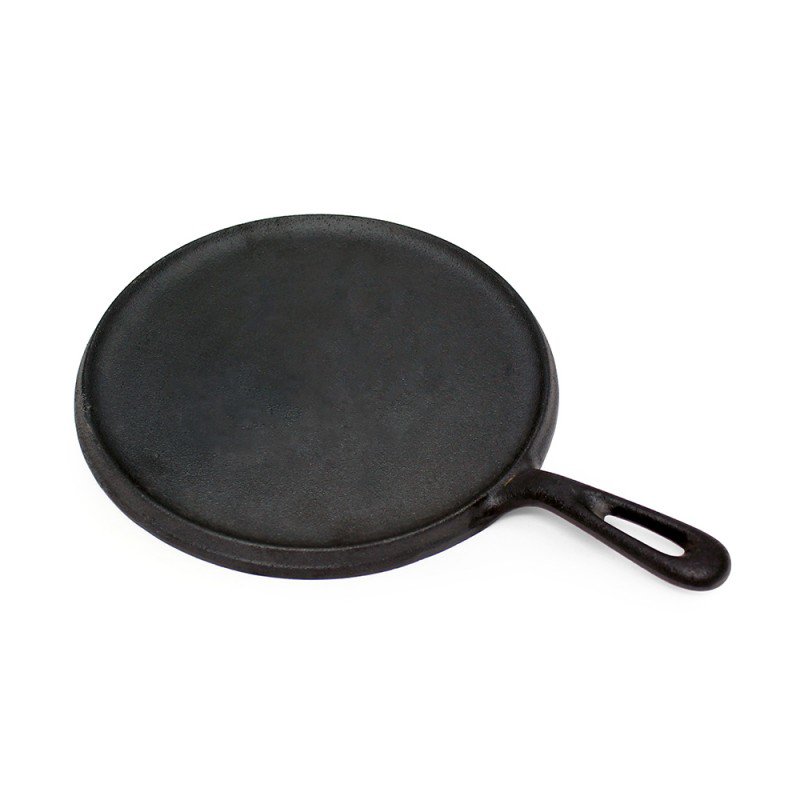 Cocinaware Tortilla Comal Cast Iron Griddle Round Skillet Flat Pan 10 Inches