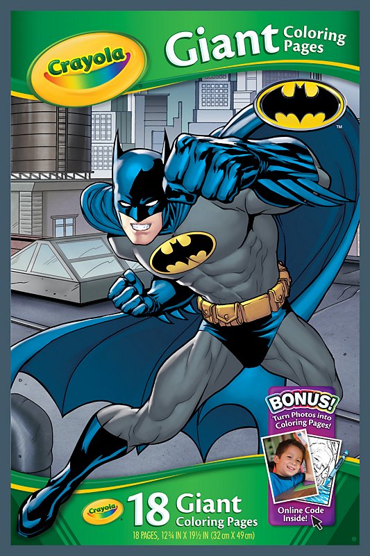 Pack Of 6 DC Comics Superhero Batman Giant Colouring Posters Sheets 30x40cm 