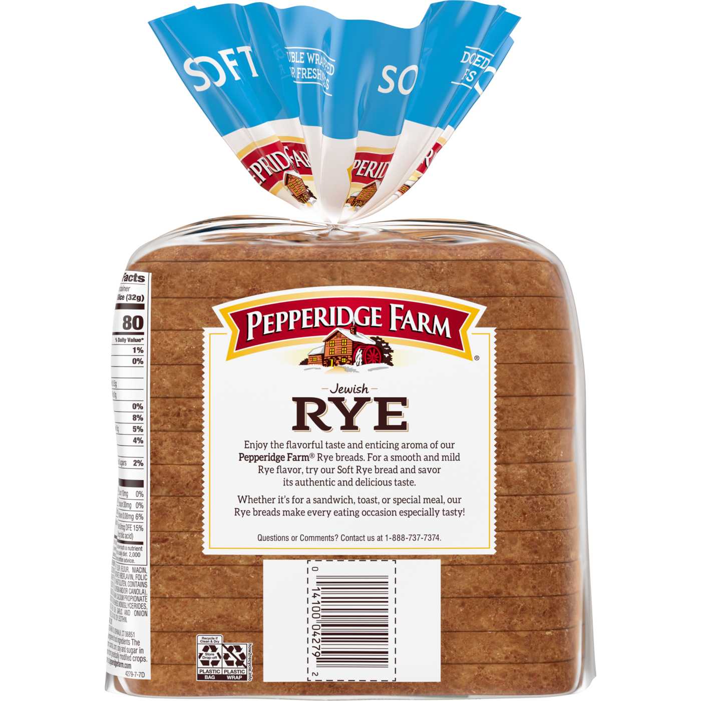 Pepperidge Farm Soft Rye Bread; image 3 of 4