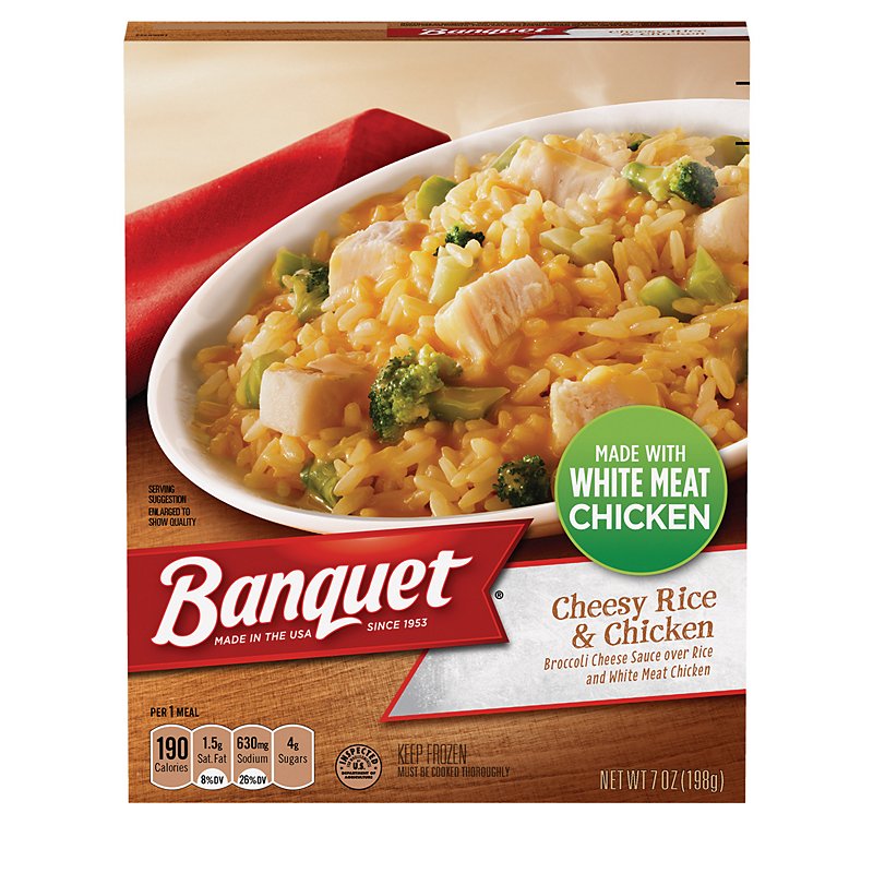Banquet Cheesy Rice & Chicken - Shop Meals & Sides at H-E-B
