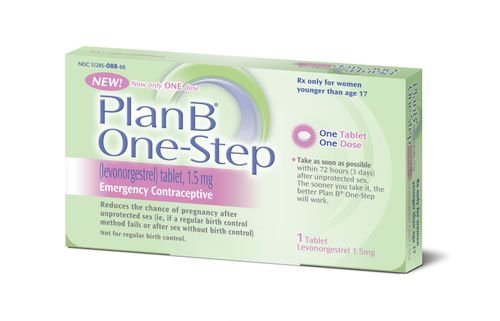 Plan B One-Step Emergency Contraceptive (72 Hour Efficacy Window)