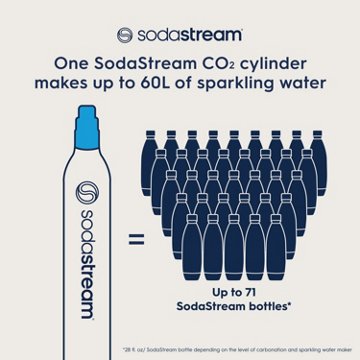 SodaStream CO2 Carbonator Cylinder, 60 L