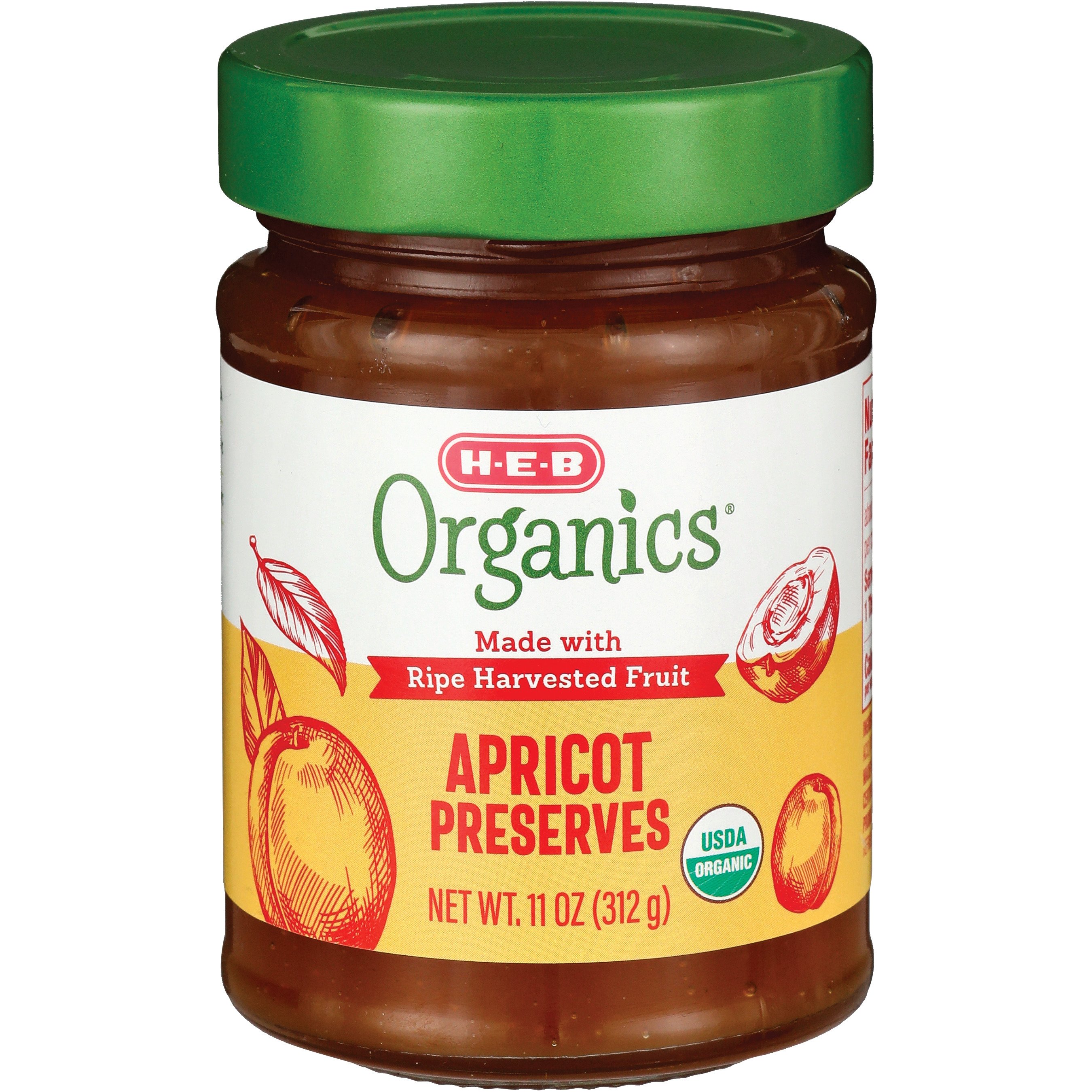 H-E-B Organics Apricot Preserves - Shop Jelly & Jam At H-E-B