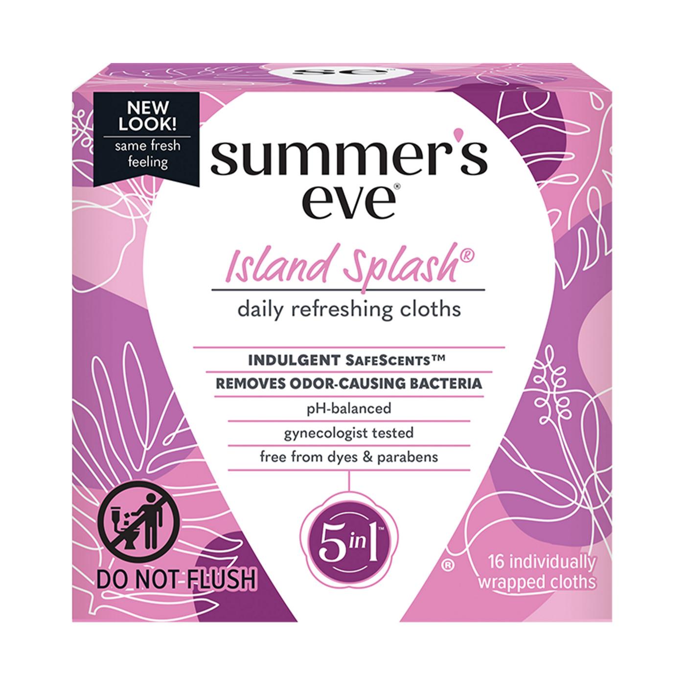 Summer's Eve Feminine Wipes Island Splash Shop Wipes & washes at HEB