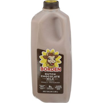 Borden Dutch Chocolate Milk, 1/2 gal