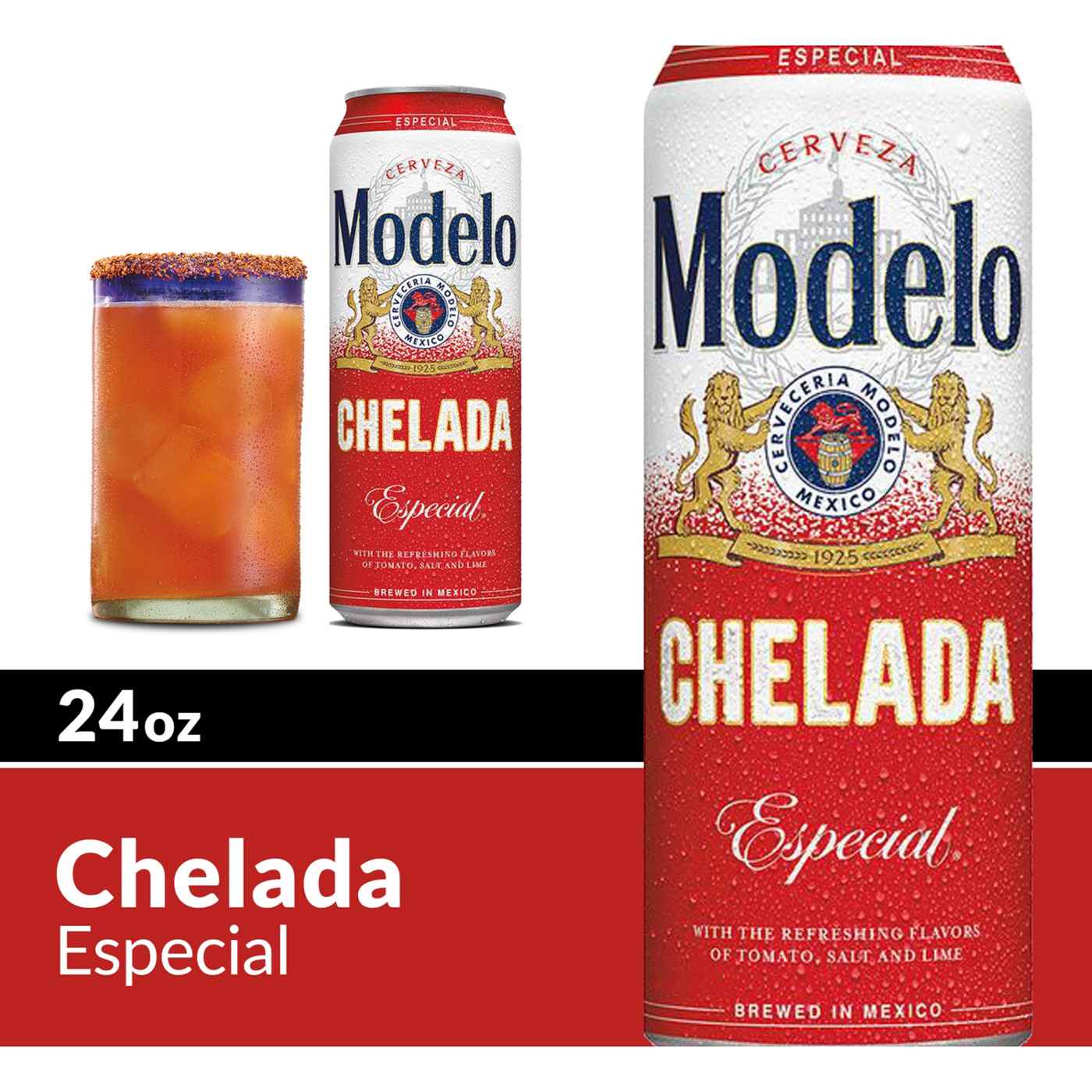 Modelo Chelada Mexican Import Flavored Beer 24 oz Can; image 2 of 5