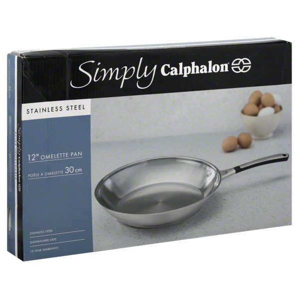 Calphalon Simply 12 Inch Stainless Steel Omelette Pan - Shop Frying Pans &  Griddles at H-E-B