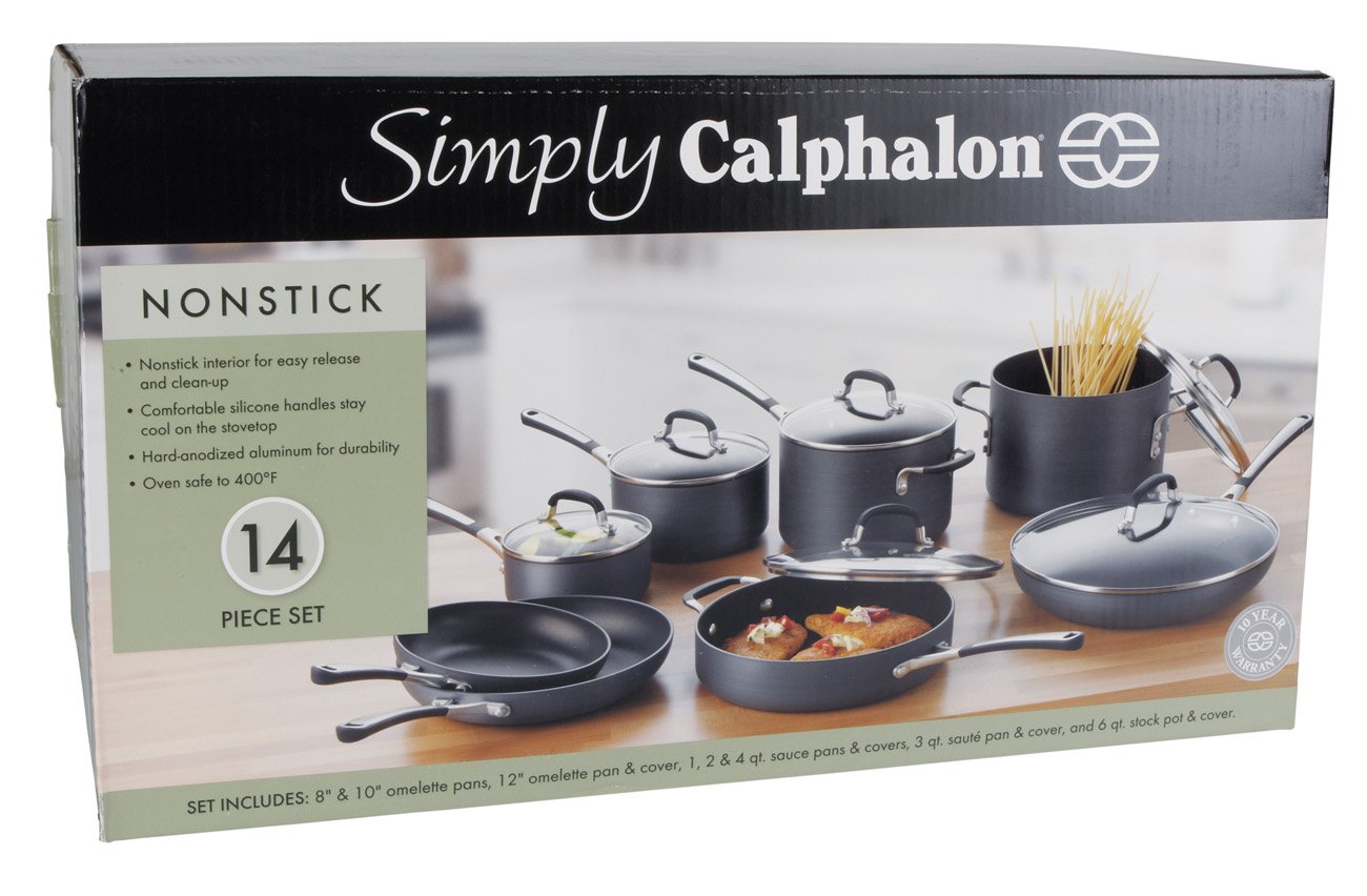 Calphalon 8 Piece Aluminum Non Stick Cookware Set