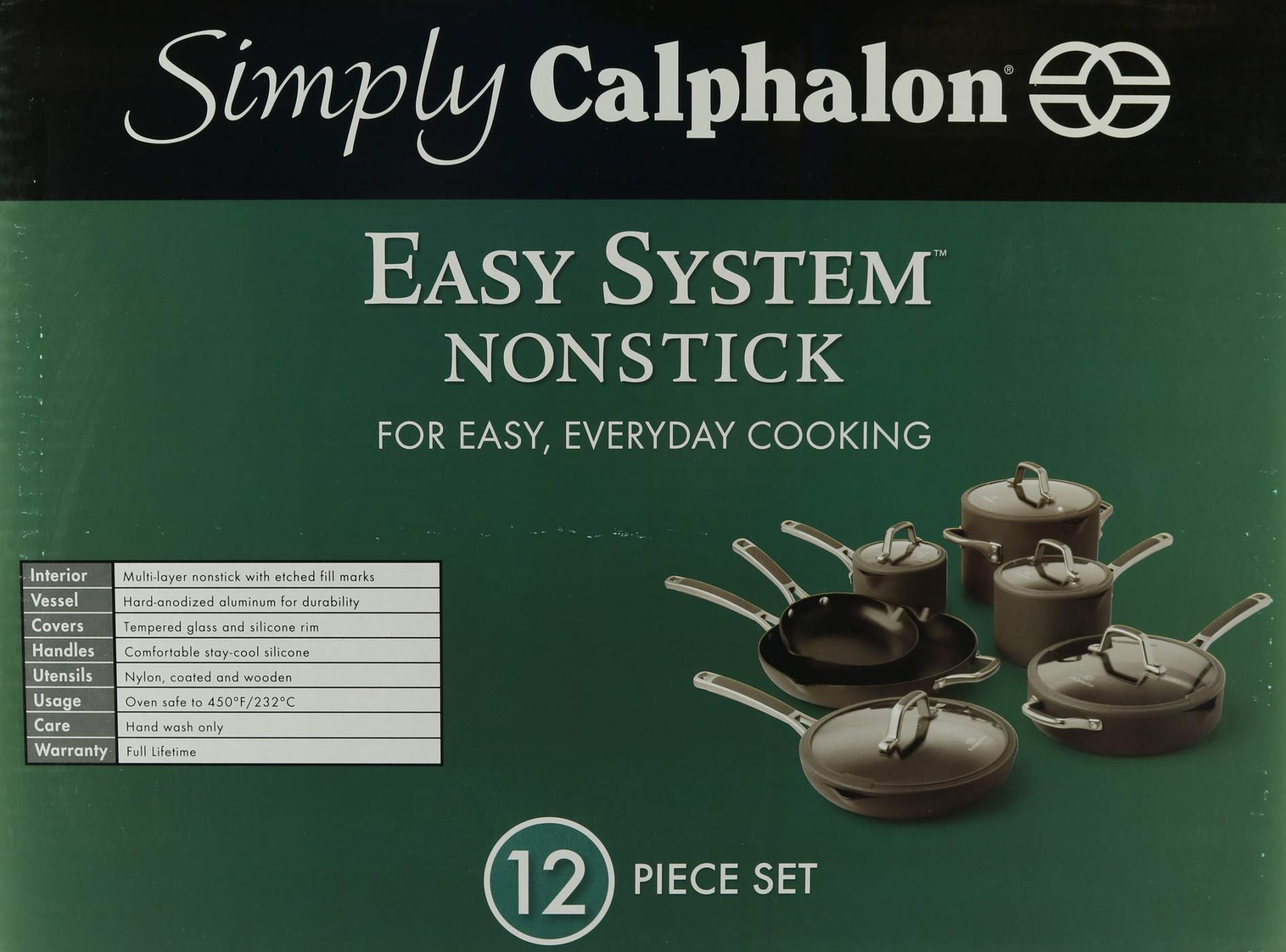 Simply Calphalon Easy System Nonstick 12 Piece Set - Shop Cookware Sets at  H-E-B