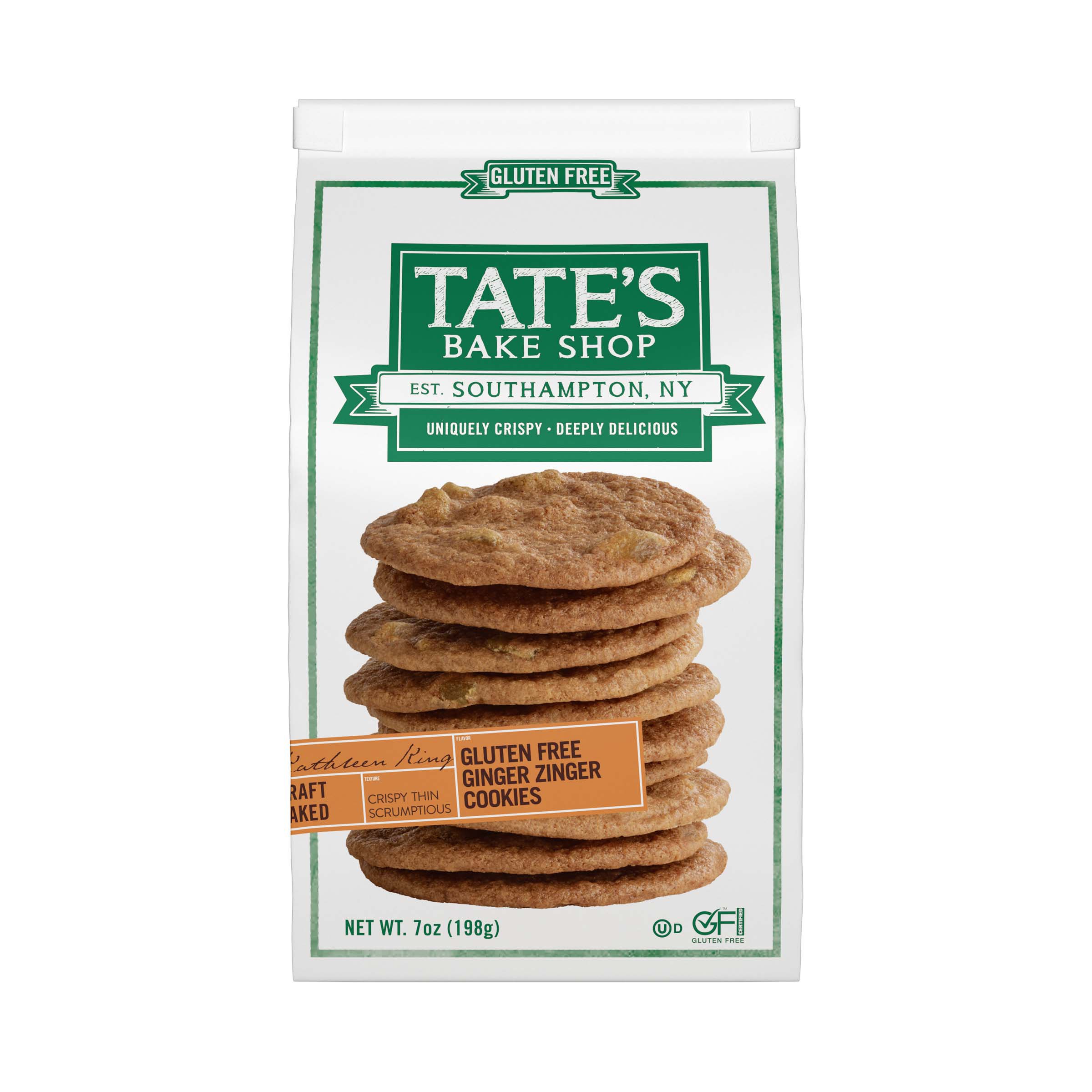 Tate's Bake Shop Gluten Free Ginger Zinger Cookies Shop Cookies at HEB