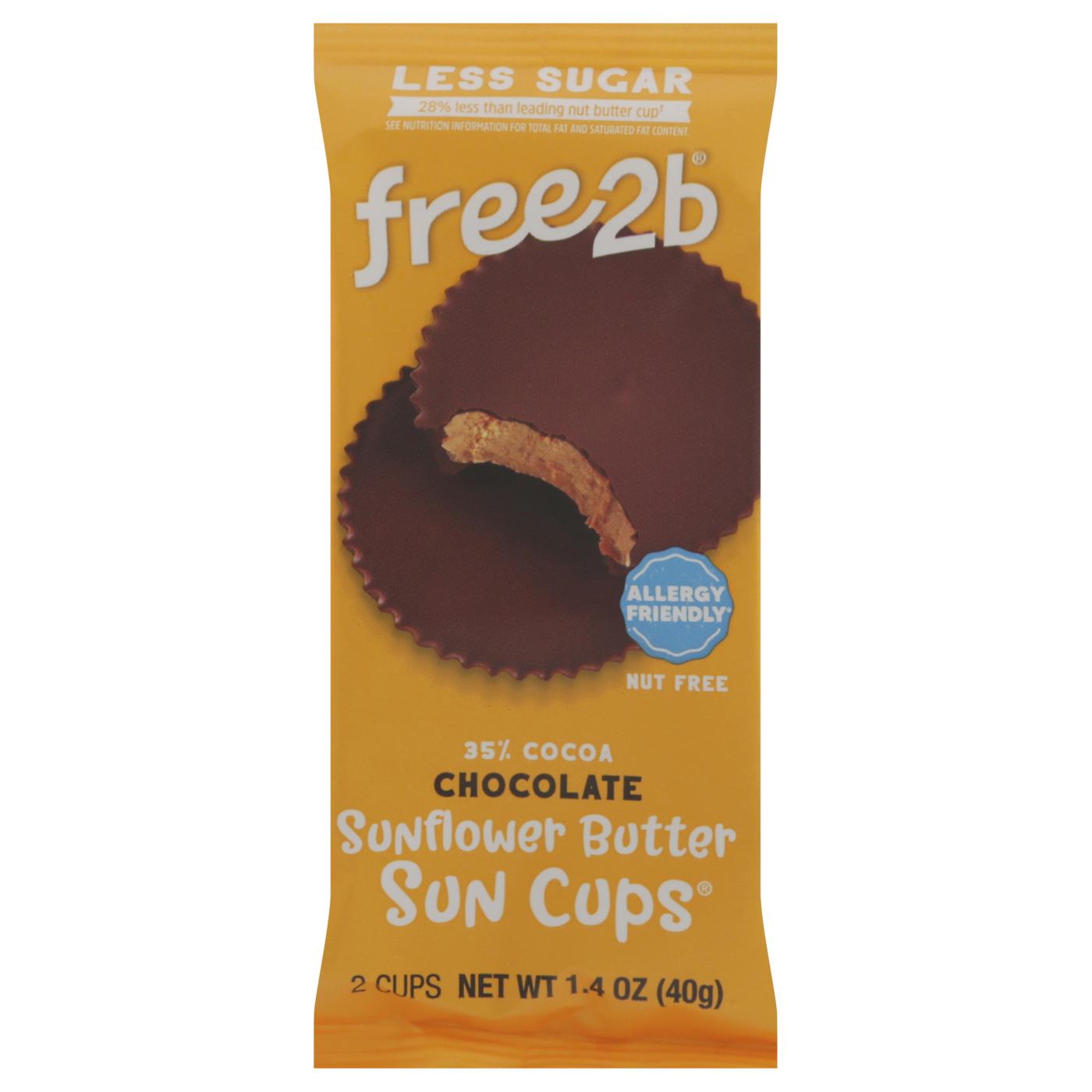 Free2b Milk Chocolate Sunflower Butter Cups; image 1 of 2