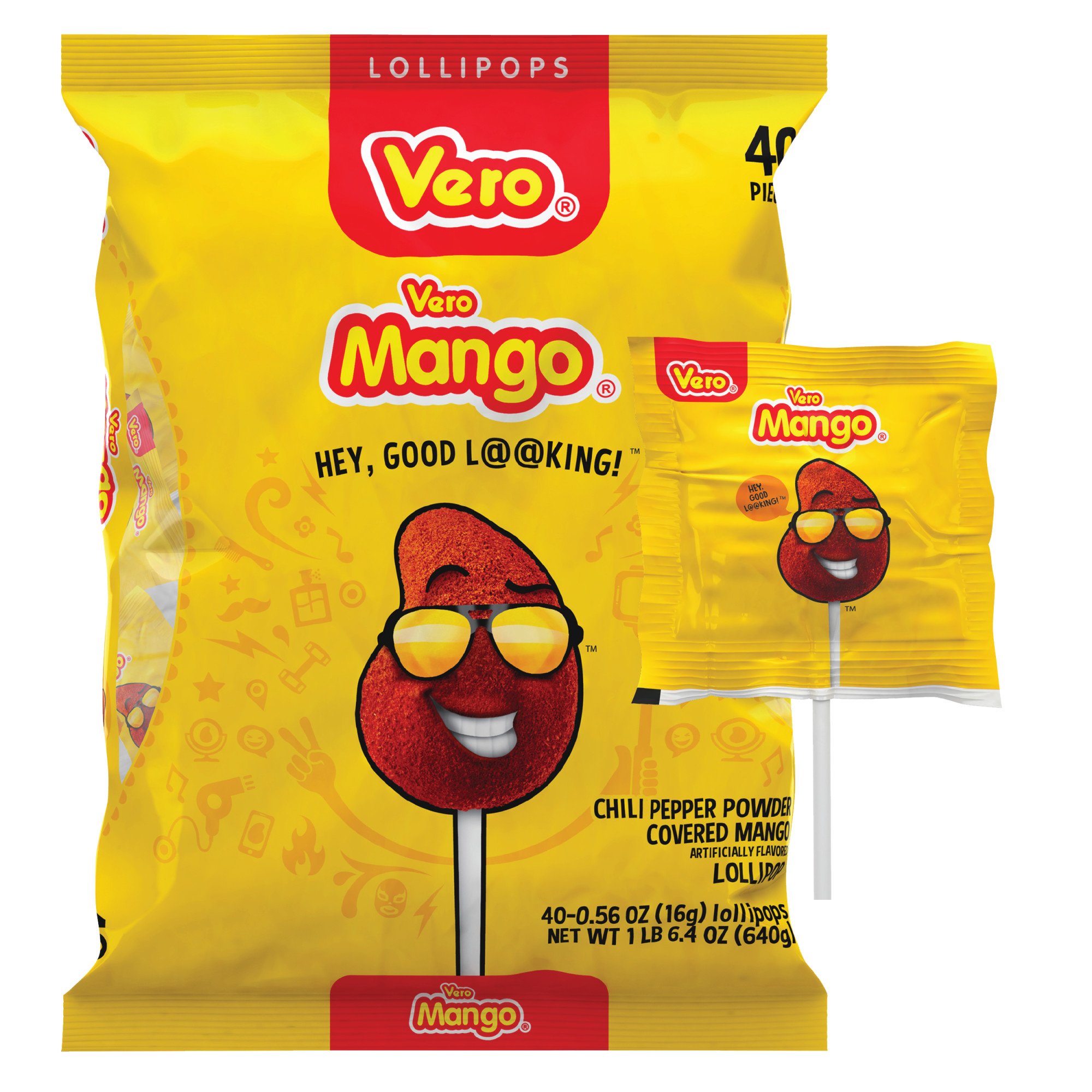 Vero Mango Lollipops Shop Candy at HEB