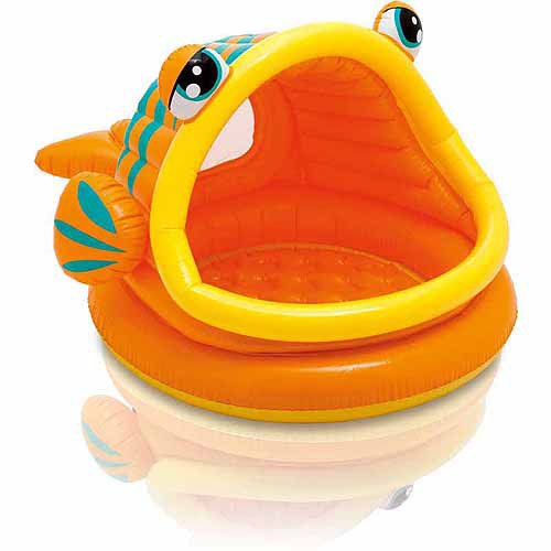 Intex Inflatable Lazy Fish Shade Baby Pool Shop Kiddie pools at HEB