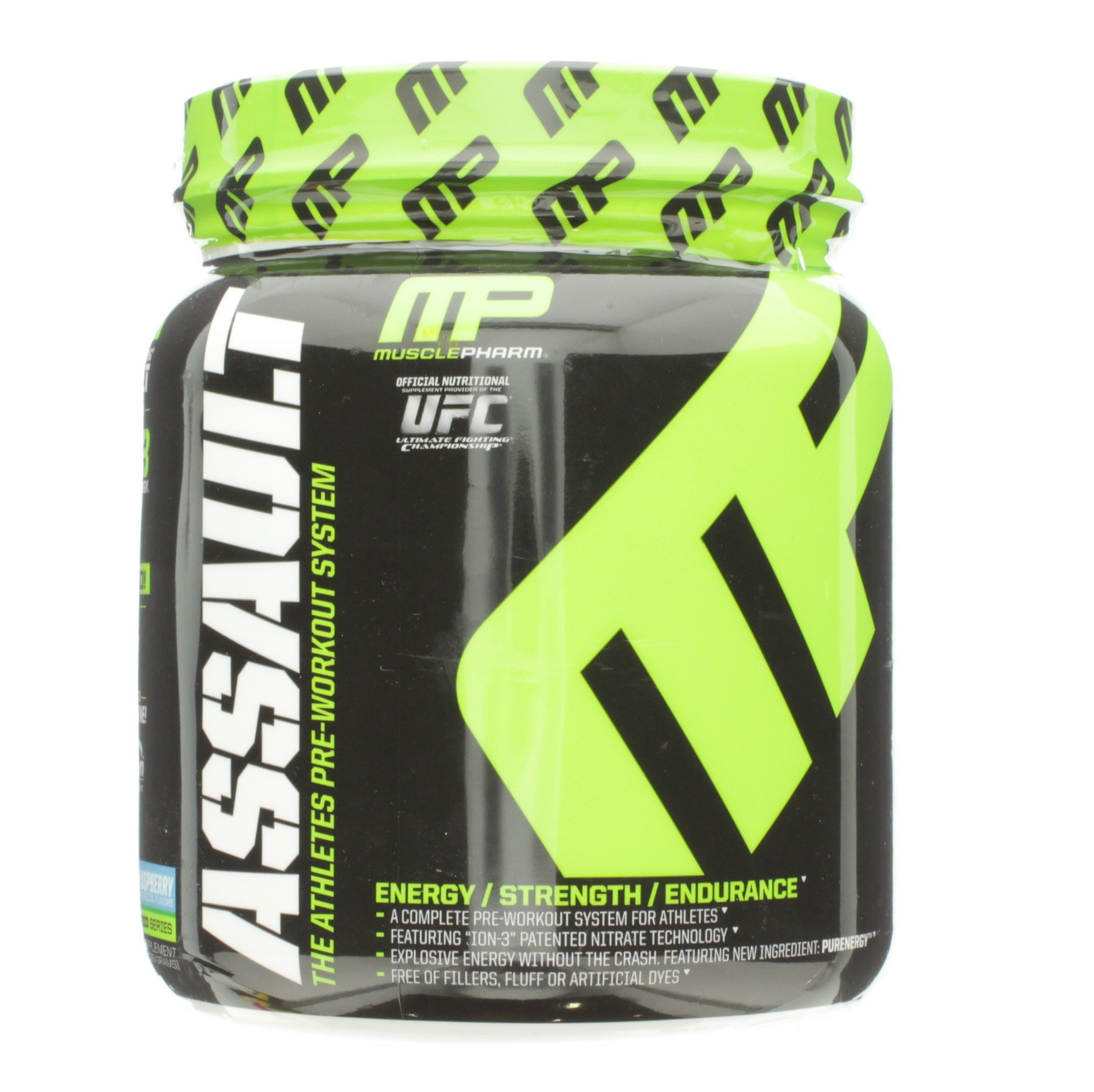 Muscle Pharm Assault Blue Arctic Raspberry Powder - Shop Diet & Fitness ...