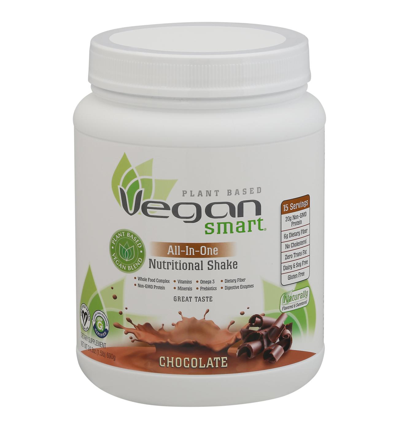 Chocolate Vegan Protein Powder - Plant Based 20g Protein | Naked Shake