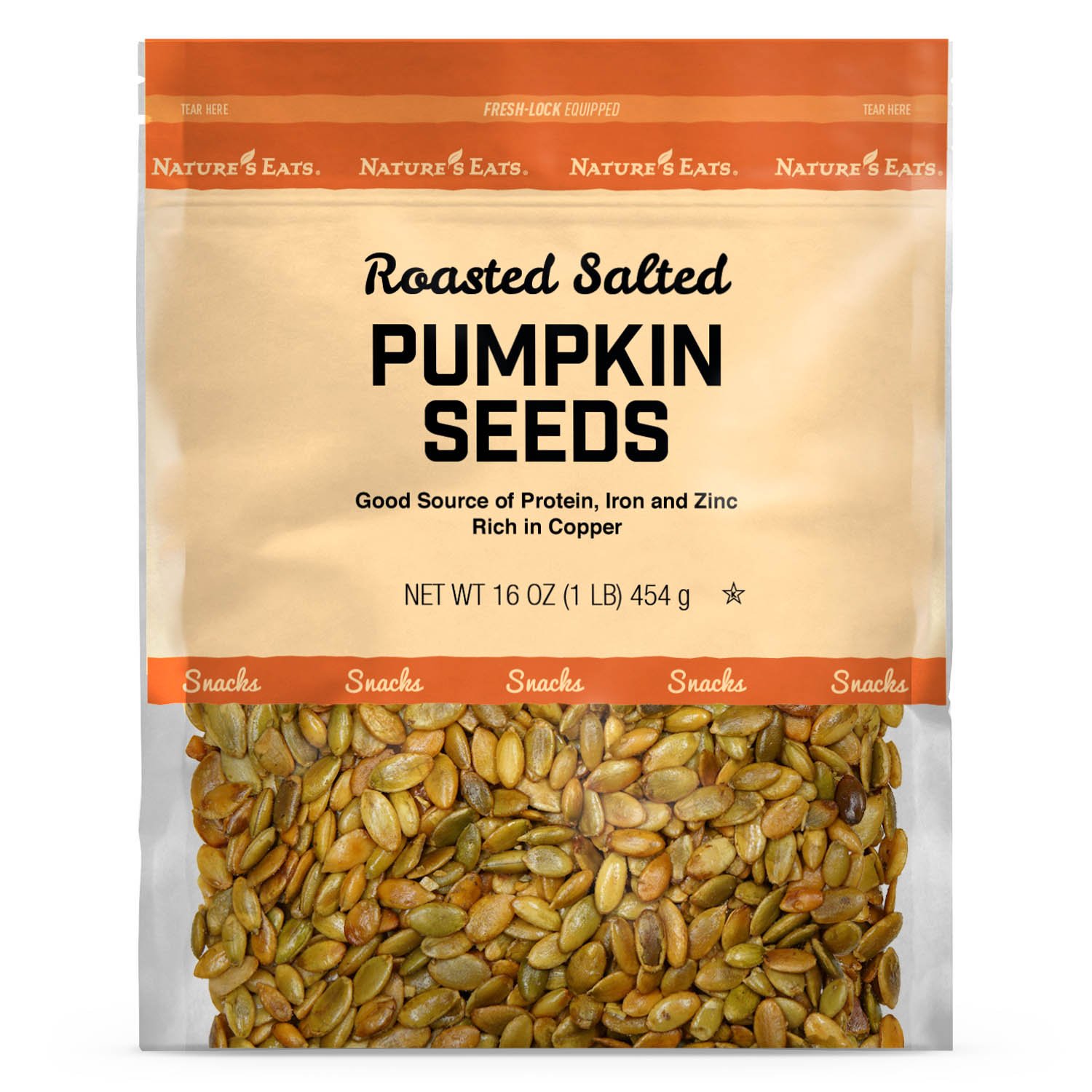 Nature's Eats Roasted Salted Pumpkin Seeds Shop Nuts & seeds at HEB