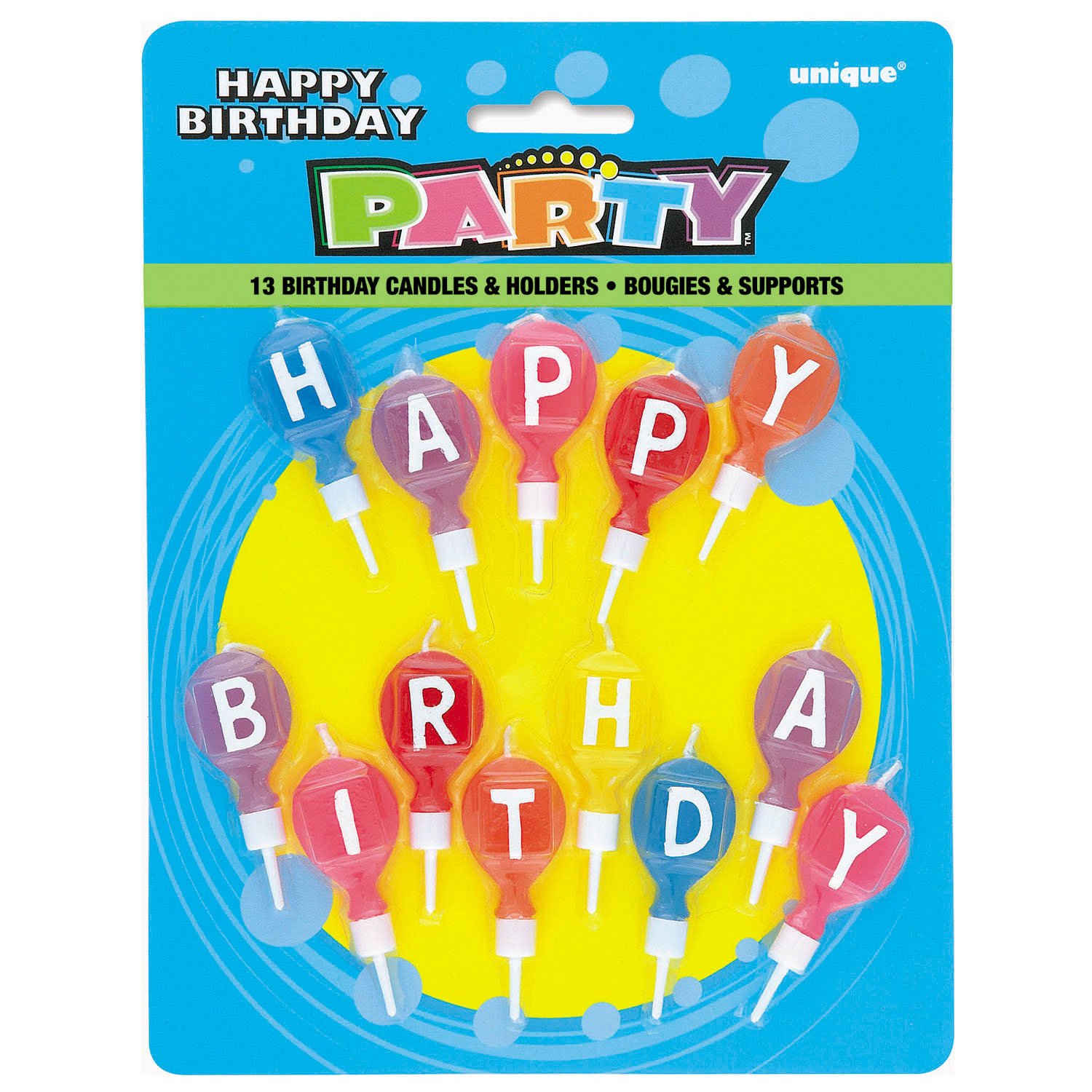 Unique Happy Birthday Round Letter Candles & Holders Shop Birthday
