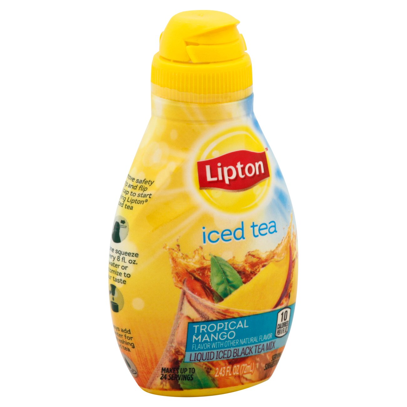 Lipton Tropical Mango Liquid Iced Tea Mix Shop Tea at HEB
