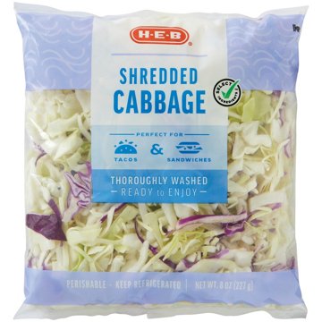 H-E-B Fresh Shredded Cabbage, 8 oz
