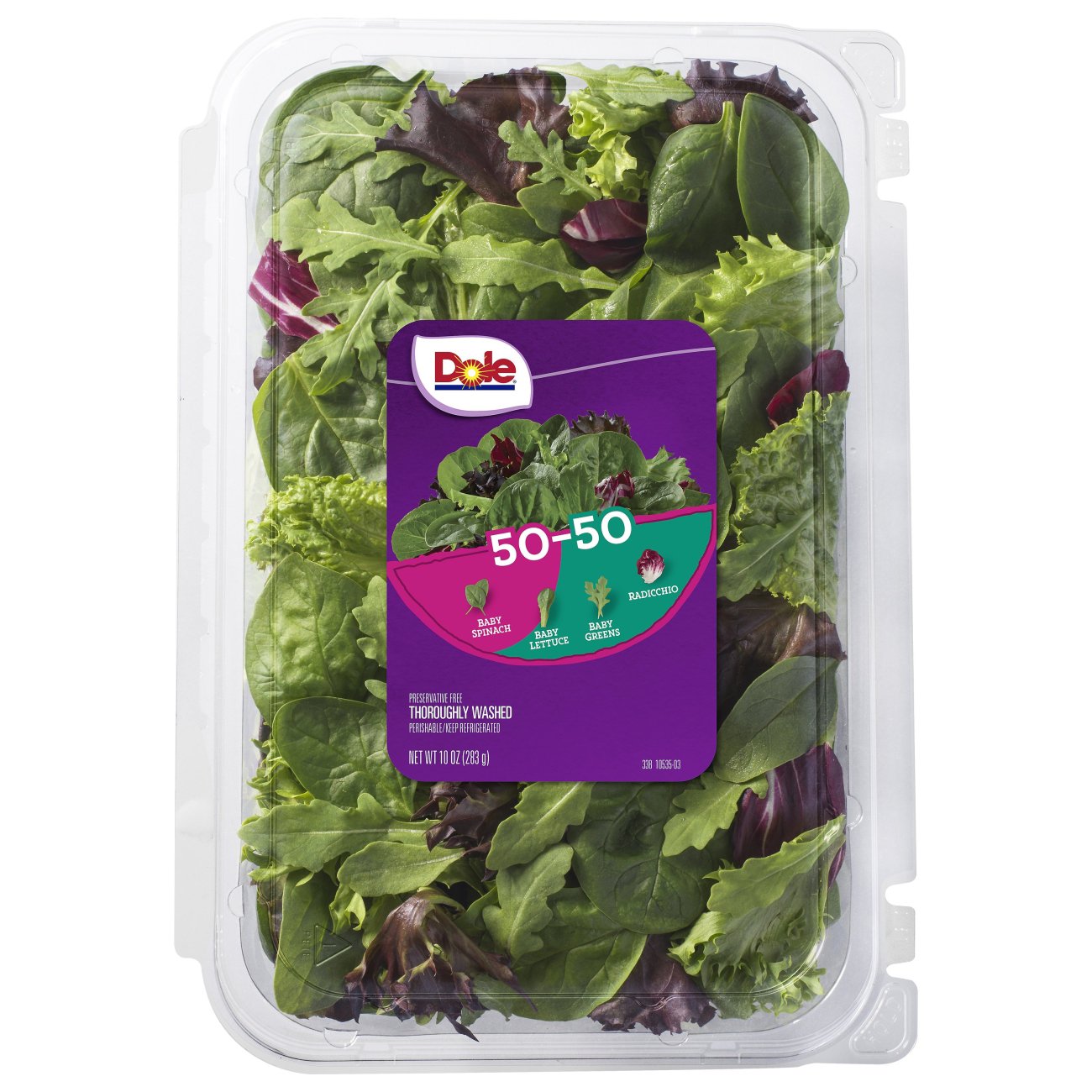 De databank hoffelijkheid levering aan huis Dole 50/50 Blend - Spring Mix & Baby Spinach - Shop Vegetables at H-E-B