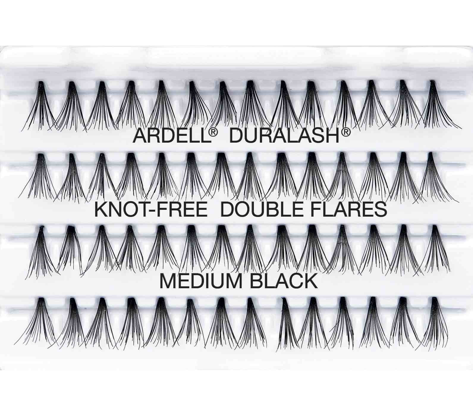 Ardell Individuals Knot Free Medium Black Double Flare Lashes; image 3 of 6