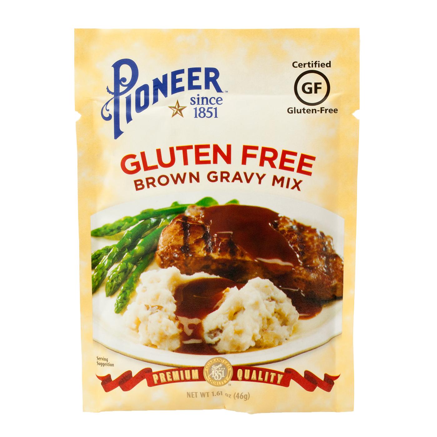 Pioneer Brand Gluten Free Brown Gravy Mix; image 1 of 2