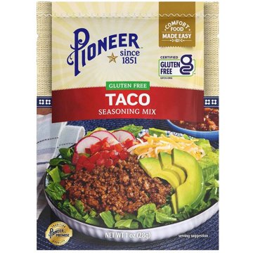 Pioneer Gluten Free Taco Seasoning, 1 oz