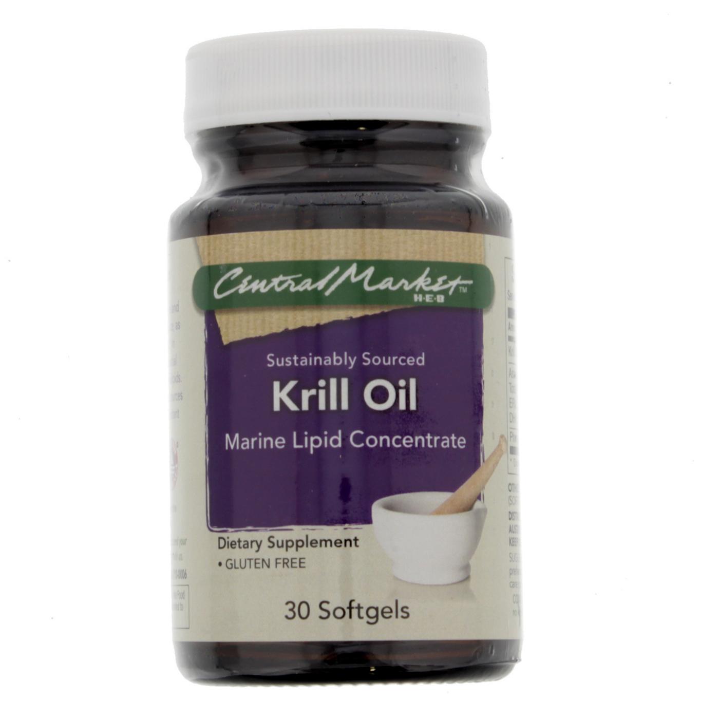 Central Market Krill Oil Softgels; image 1 of 2