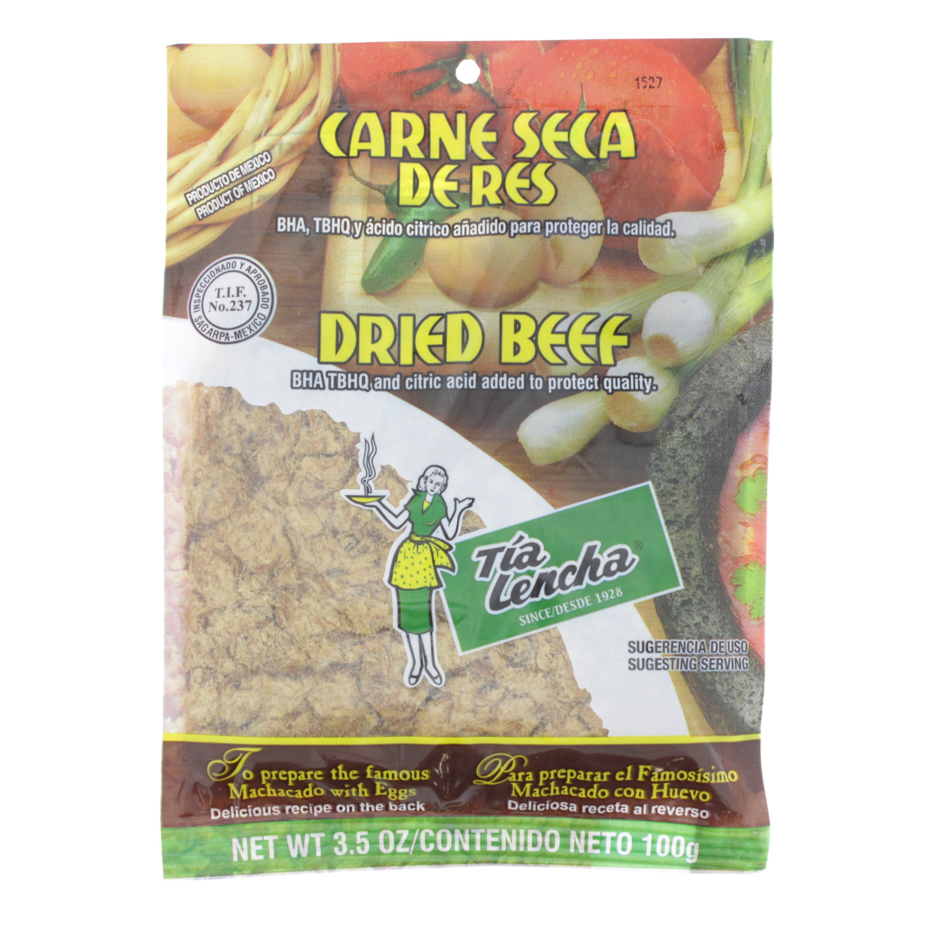 Tia Lencha Dried Beef Carne Seca De Res Shop Jerky at HEB