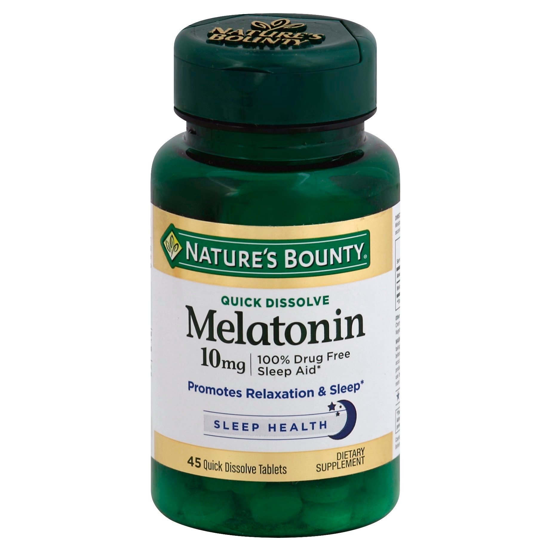 Nature's Bounty Melatonin 10 mg Quick Dissolve Tablets Shop Sleep