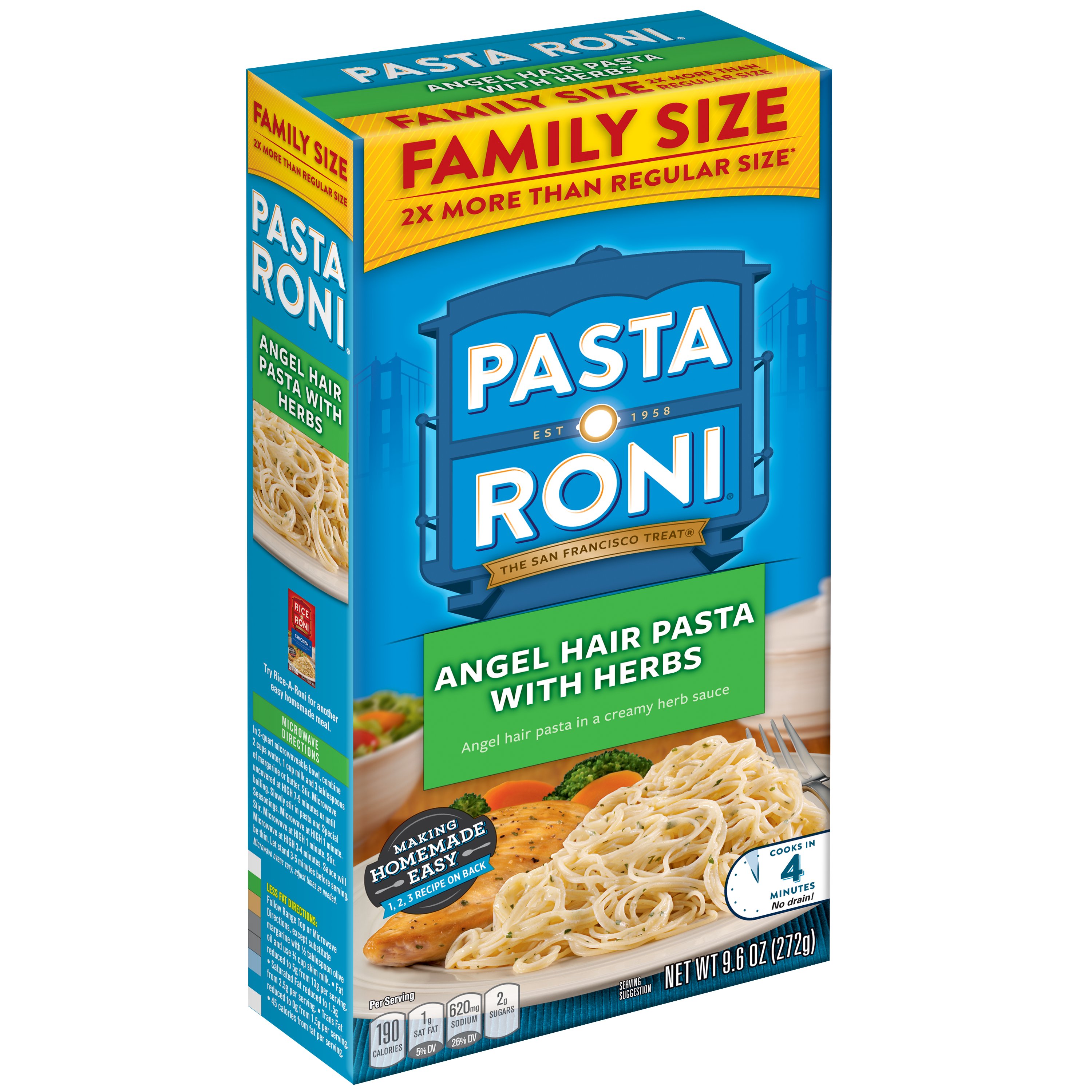 Pasta Roni Angel Hair Pasta with Herbs Family Size Shop Pantry meals