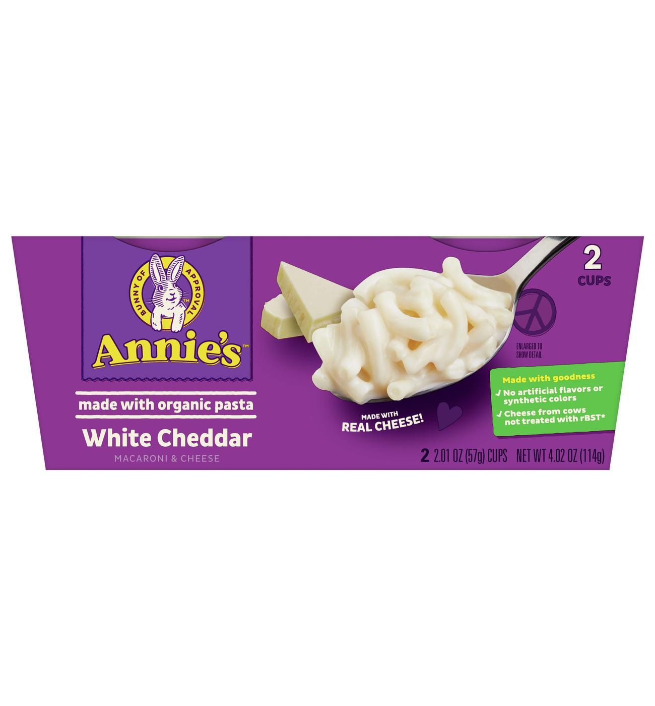 Annie's Homegrown White Cheddar Macaroni and Cheese; image 1 of 2