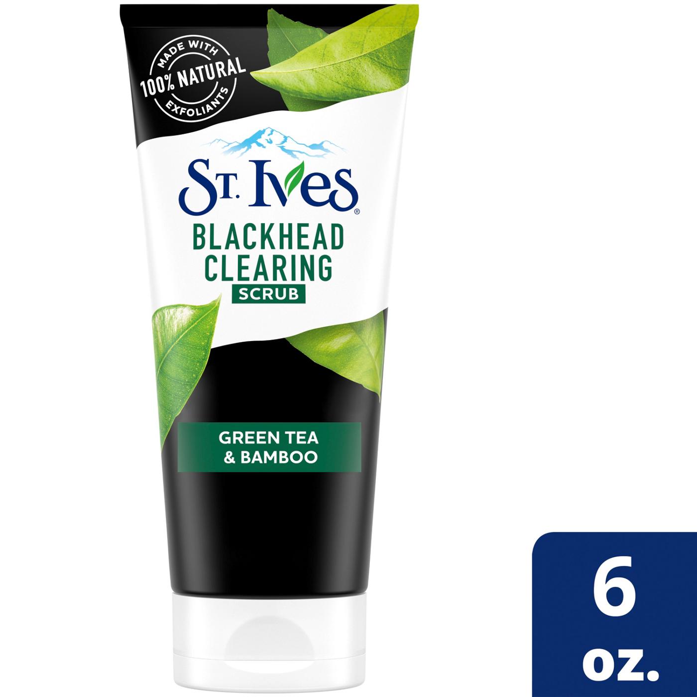 St. Ives Blackhead Clearing Green Tea & Bamboo Face Scrub; image 2 of 3