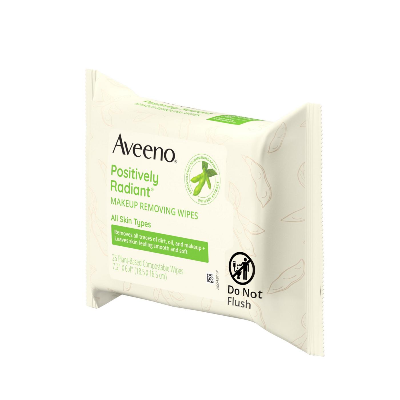 Aveeno Positively Radiant Makeup Removing Wipes; image 3 of 6