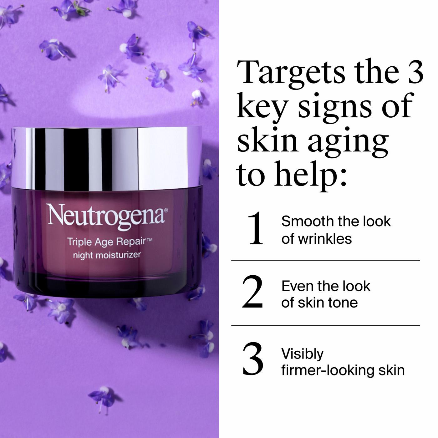 Neutrogena Triple Age Repair Anti-Aging Night Moisturizer; image 3 of 7