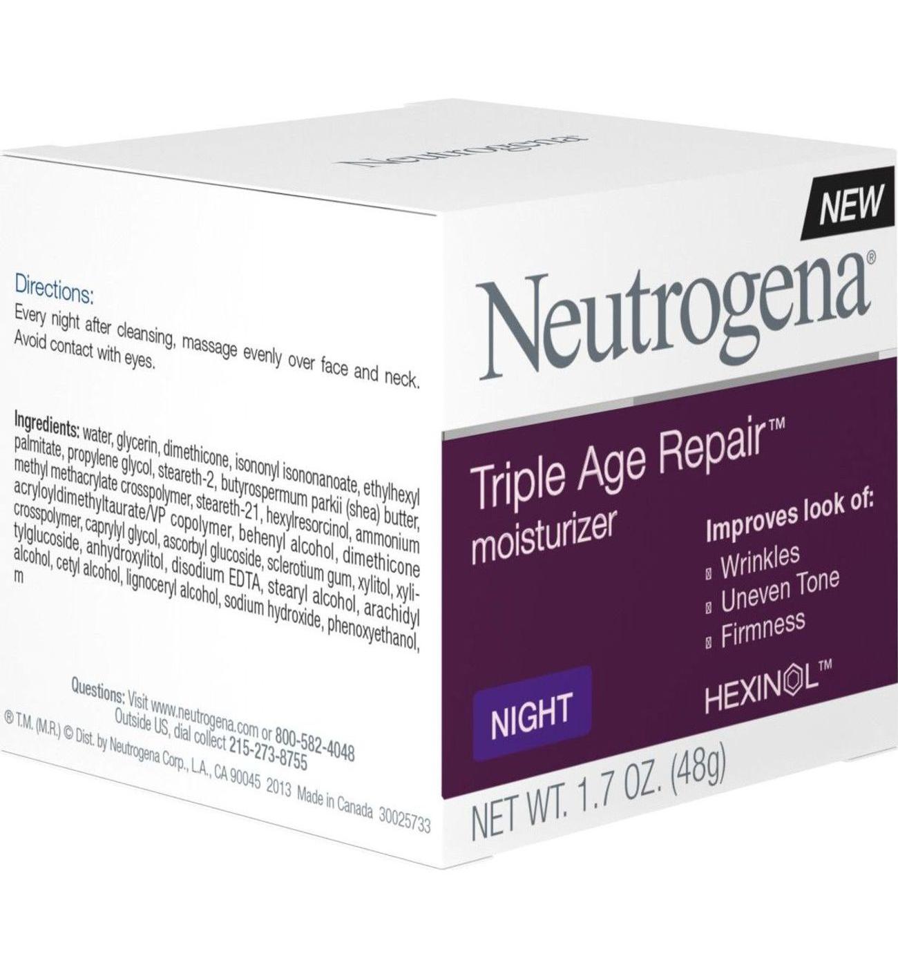 Neutrogena Triple Age Repair Anti-Aging Night Moisturizer; image 4 of 7