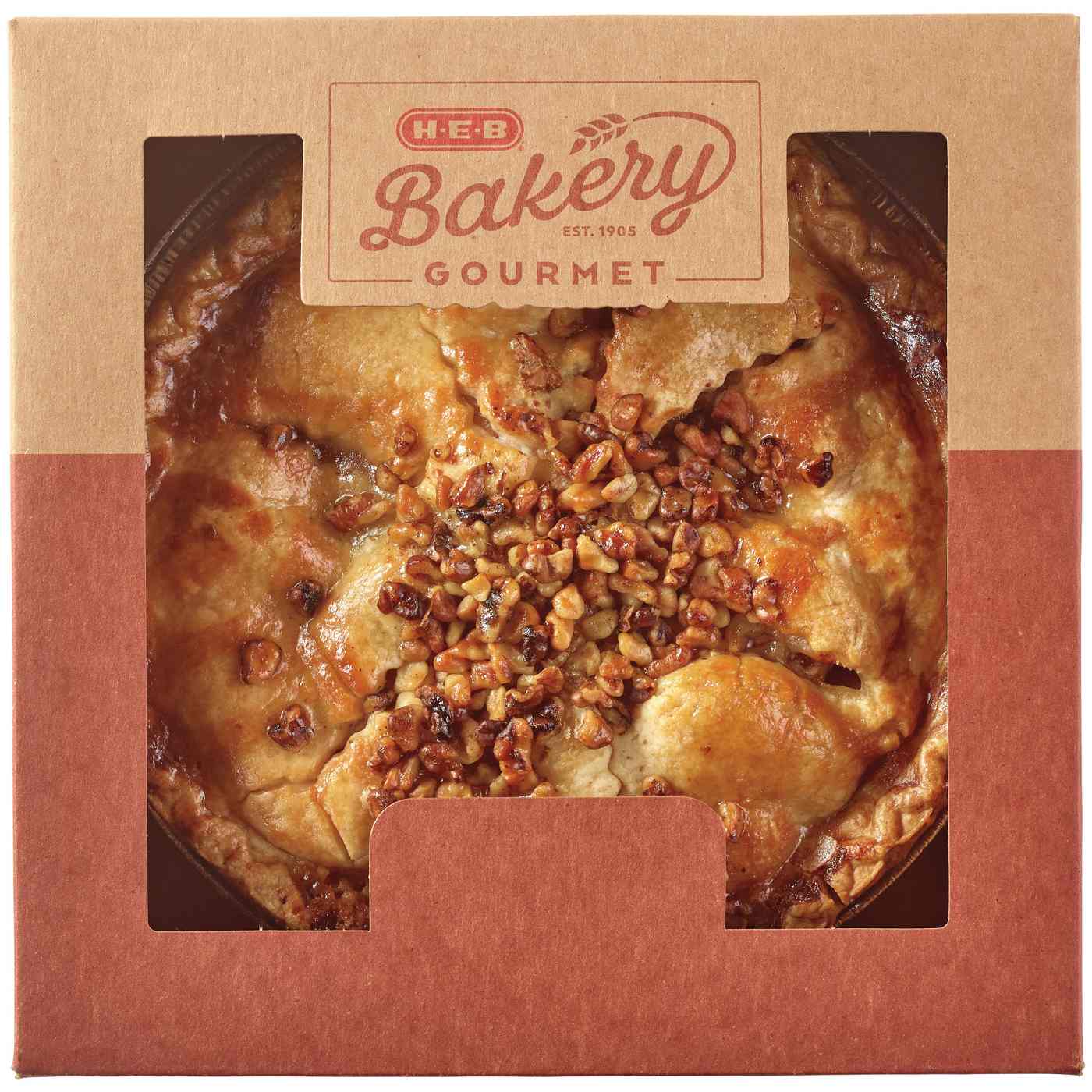 H-E-B Bakery Gourmet Apple Caramel Walnut Pie; image 4 of 4