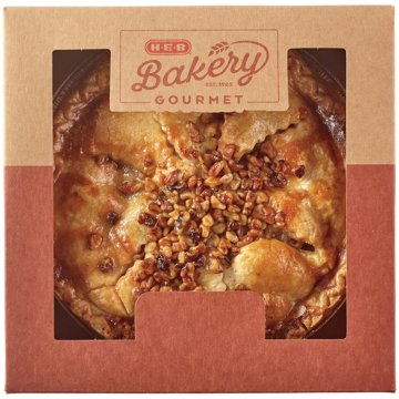 H-E-B Bakery Gourmet Apple Caramel Walnut Pie, 10"