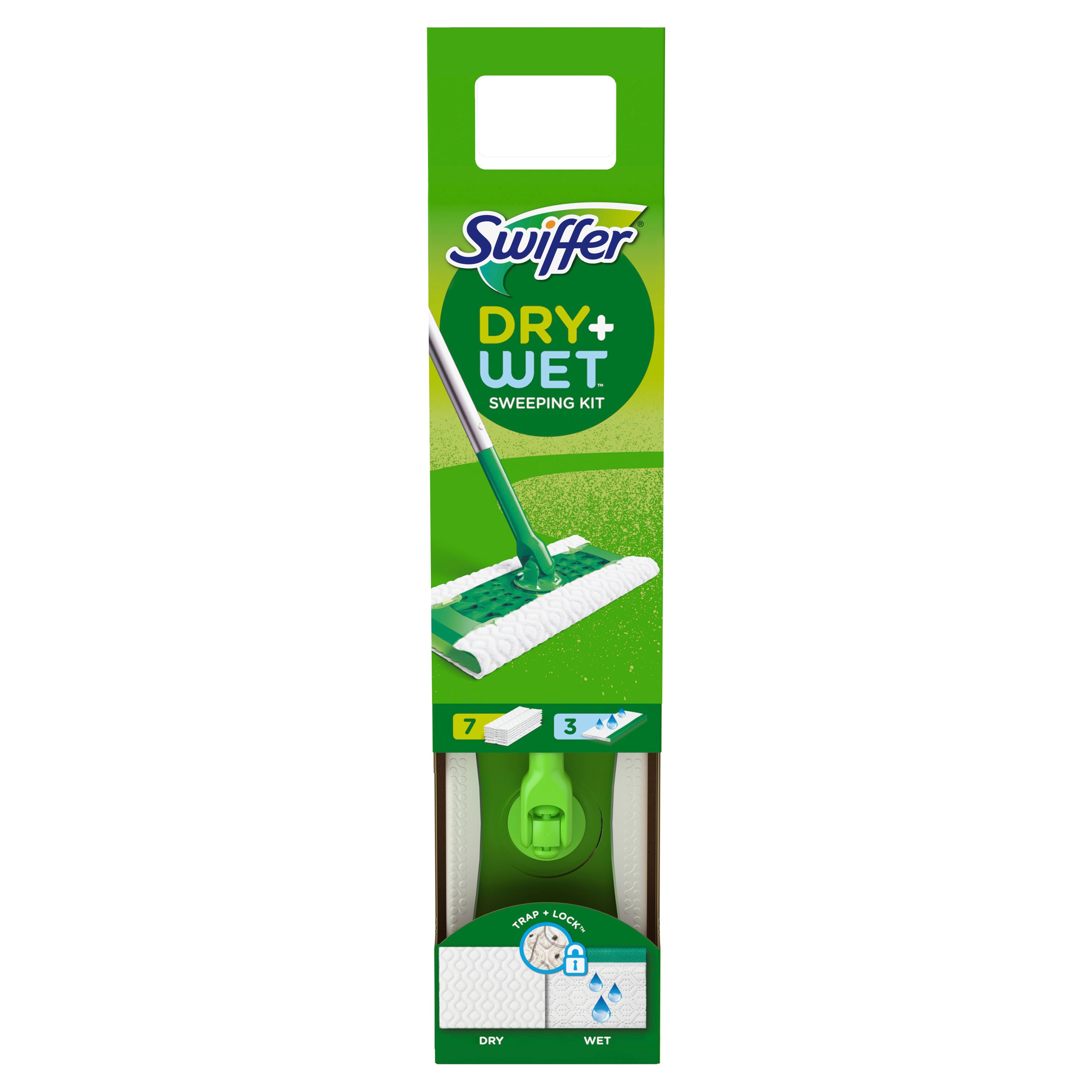 Swiffer Sweeper Dry Wet All Purpose Floor Mopping And Cleaning Starter Kit Shop Brooms Dust Mops At H E B