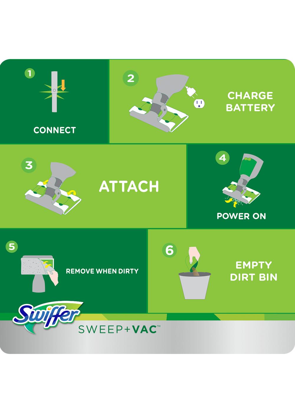 Swiffer Sweep & Vac Cordless Vacuum Kit Shop Brooms & dust mops at HEB