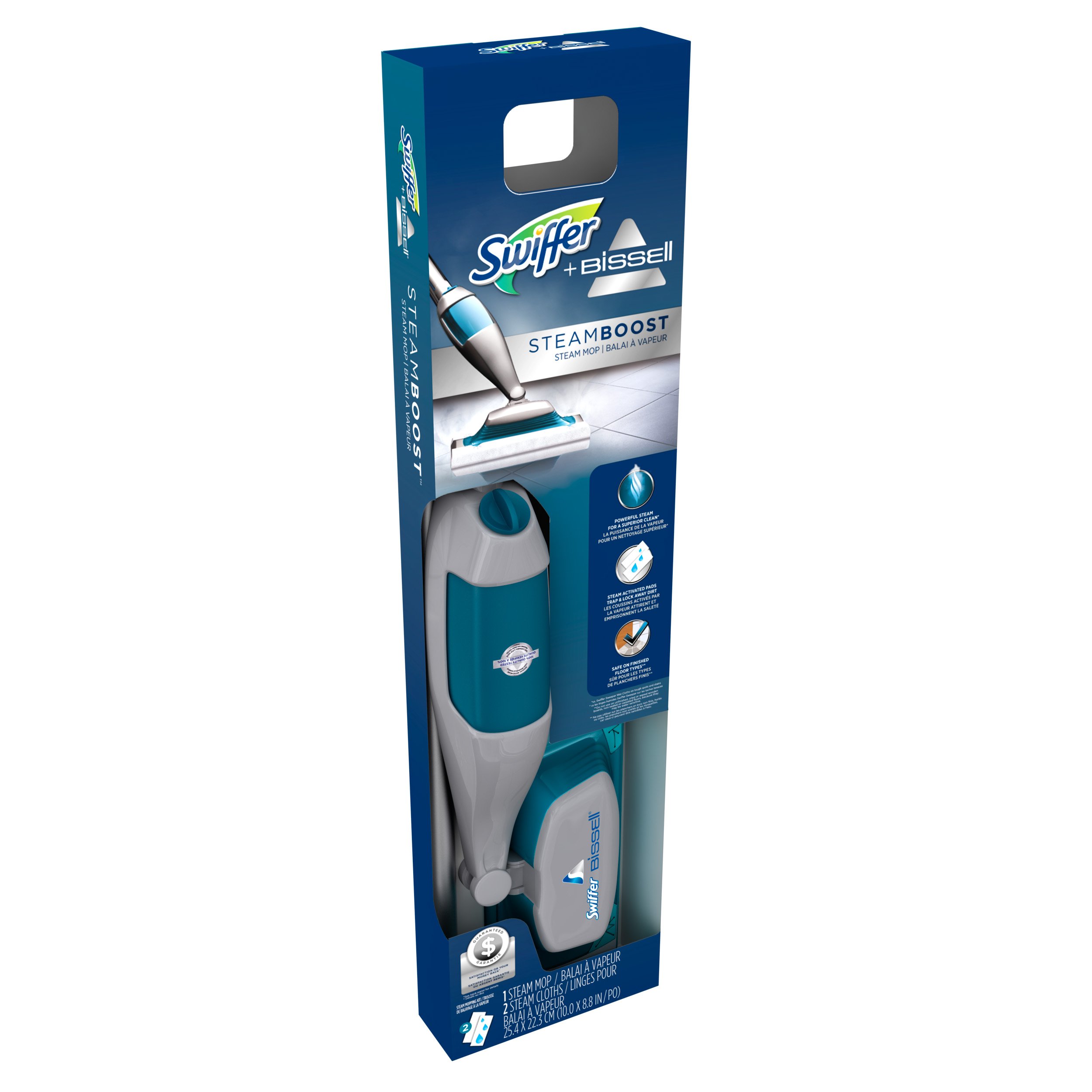 Swiffer Steamboost Powered By Bissell Steam Mop Starter Kit Shop Mops 