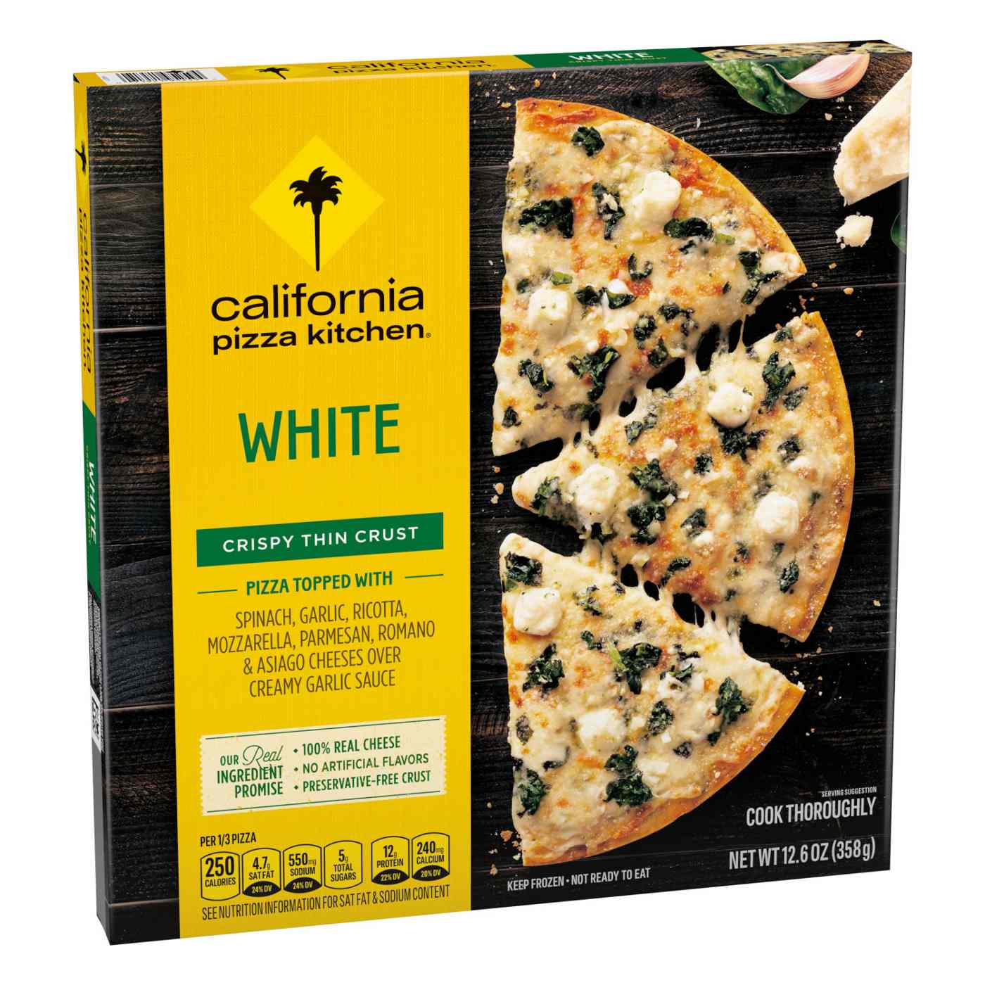 California Pizza Kitchen Crispy Thin Crust Frozen Pizza - White Recipe; image 4 of 4